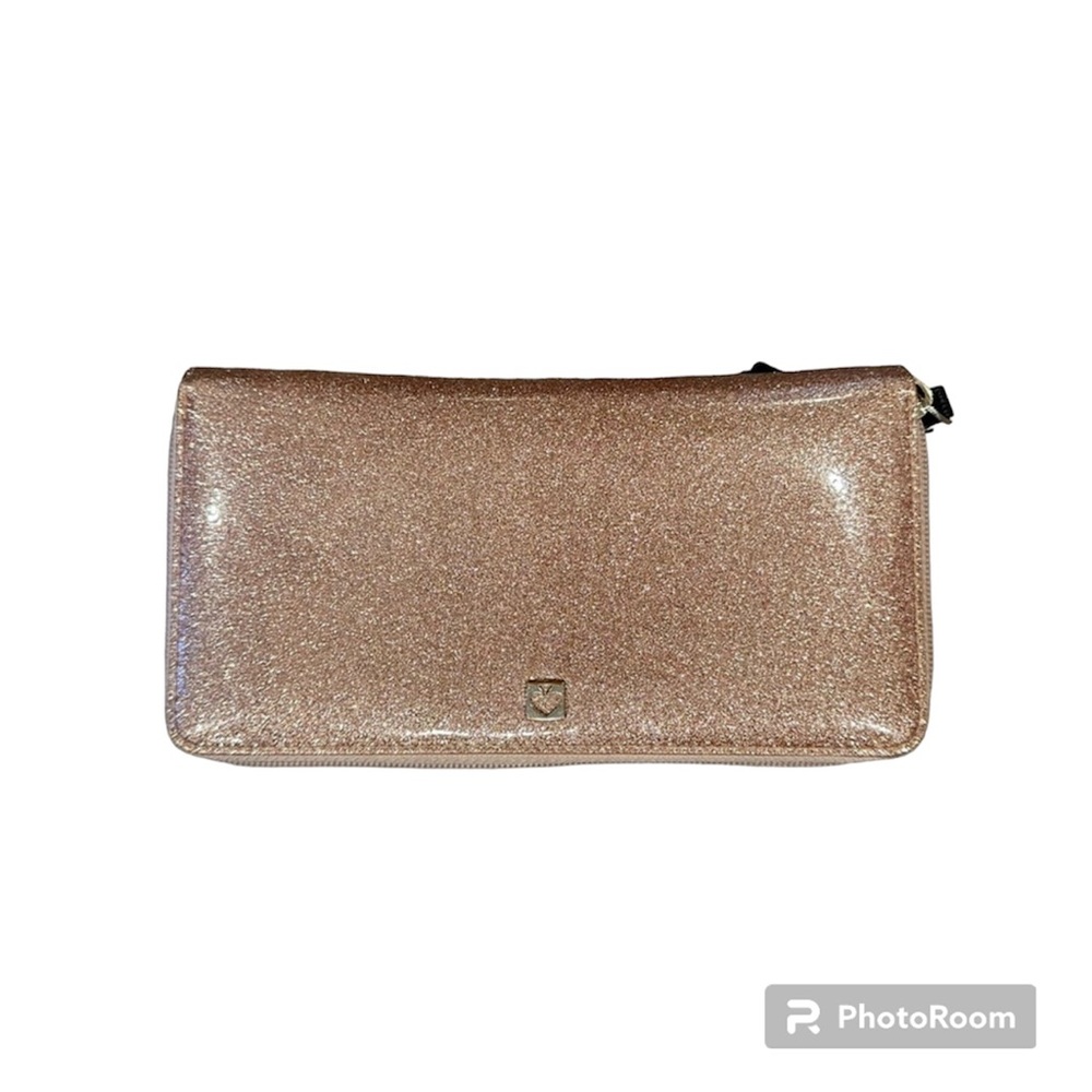 KATE SPADE Rose Gold Glitter Wallet 🎉Host pick!🎉